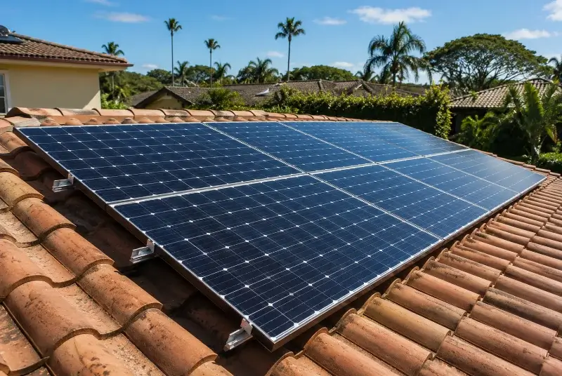 Installation de panneaux solaires à Landorthe